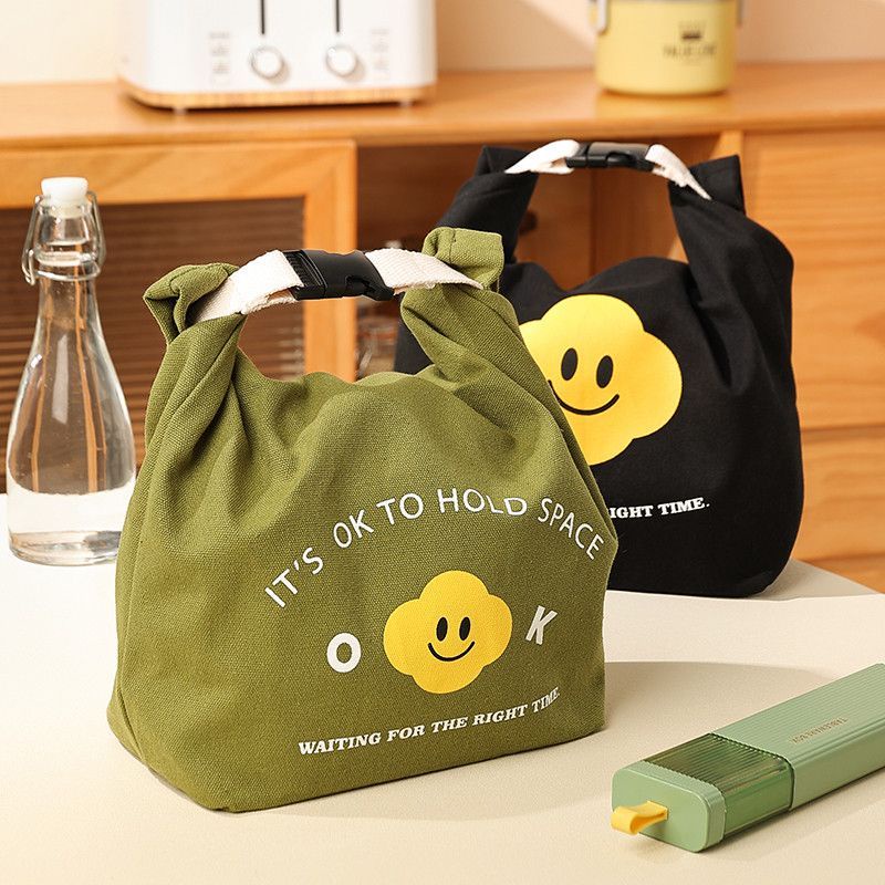 Canvas Bento Bag Japanese Lunch Bag Lunch Box Bento Bag Insulated Lunch