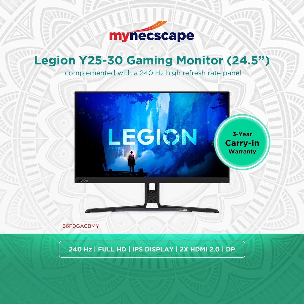 Legion Y25-30 Gaming Monitor 240Hz High Refresh Rate | Shopee Malaysia