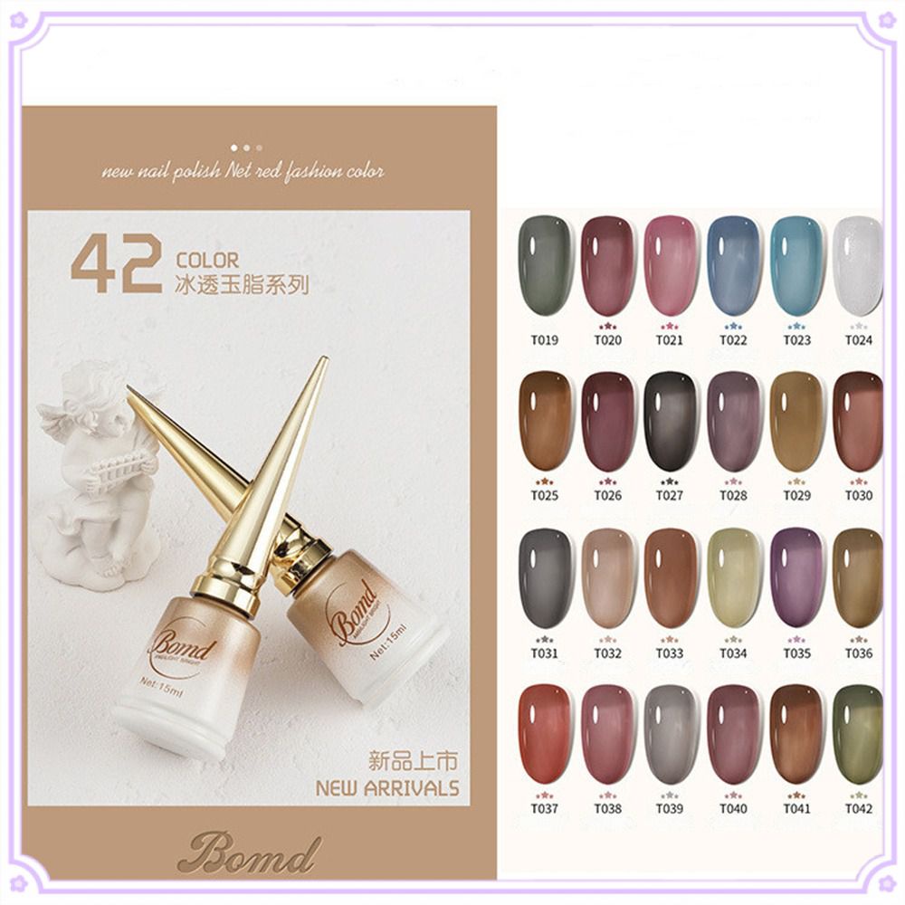 BOMD 42 Colors Ice Transparent Nail Gel Polish 2023 New Semi-permanent ...