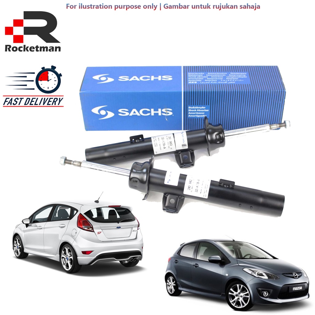 SACHS SHOCK ABSORBER FORD FIESTA WT 20082019 MAZDA 2 DE 20072014