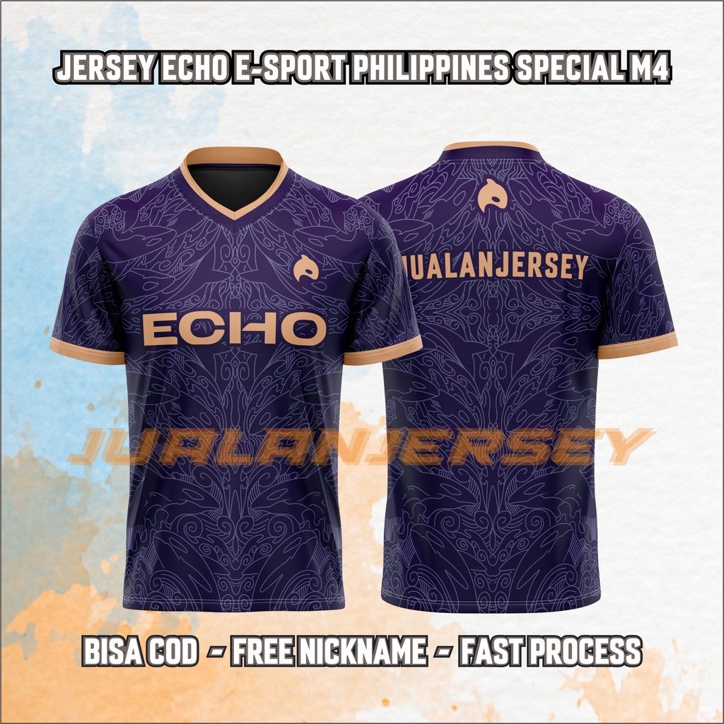 Jersey ECHO PHILIPPINES M4 FREE CUSTOM NICKNAME Echo Tshirt Yayi 2023 ...