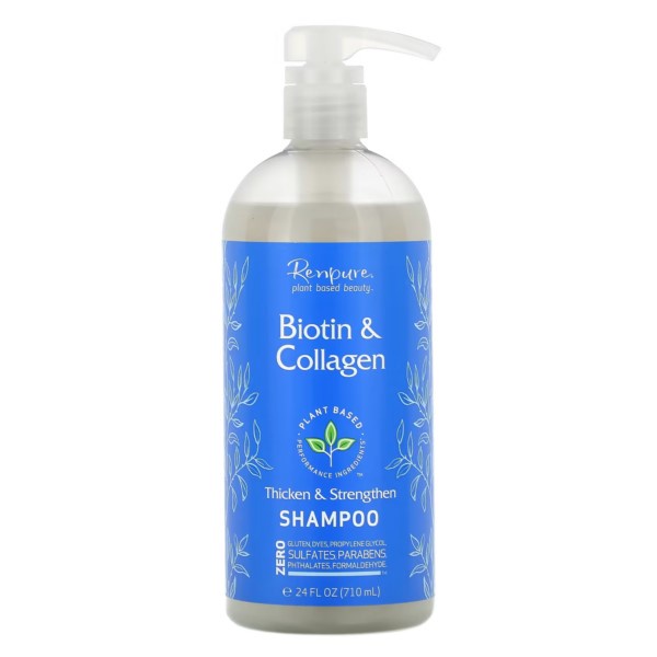 Renpure, Biotin & Collagen Shampoo, 24 fl oz, Hair Thickening Shampoo