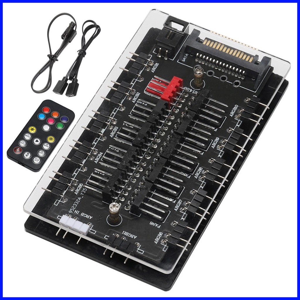 ARGB Controller Hub ARGB Splitter Hub Sync Fan Splitter MultiPorts ARGB Hub Sync Fan Splitter