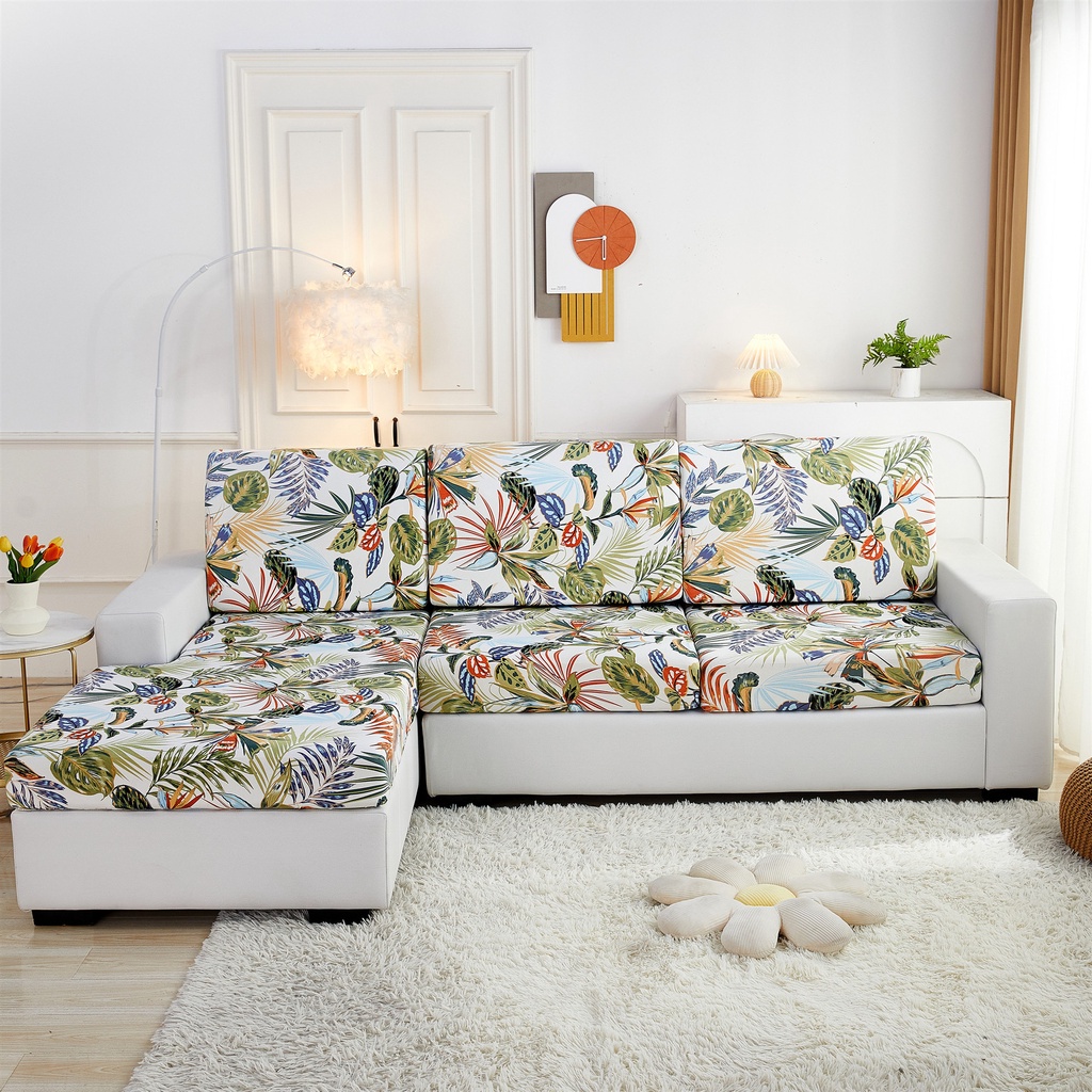 1/2/3/4Seater Stretch Fit Elastic Fabric Sofa Cover Couch Covers Spandex Sofa Protector Home Dector
