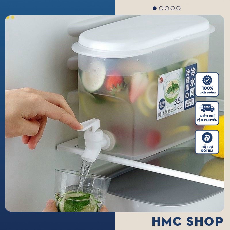 High quality 3.5L water/lemon/detox water bottle with faucet for super