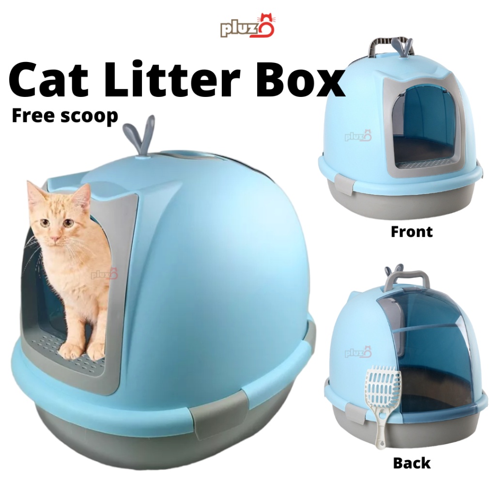 *BIG SIZE* Cat Litter Box Jumbo Hooded / Cat Toilet with Shovel ...