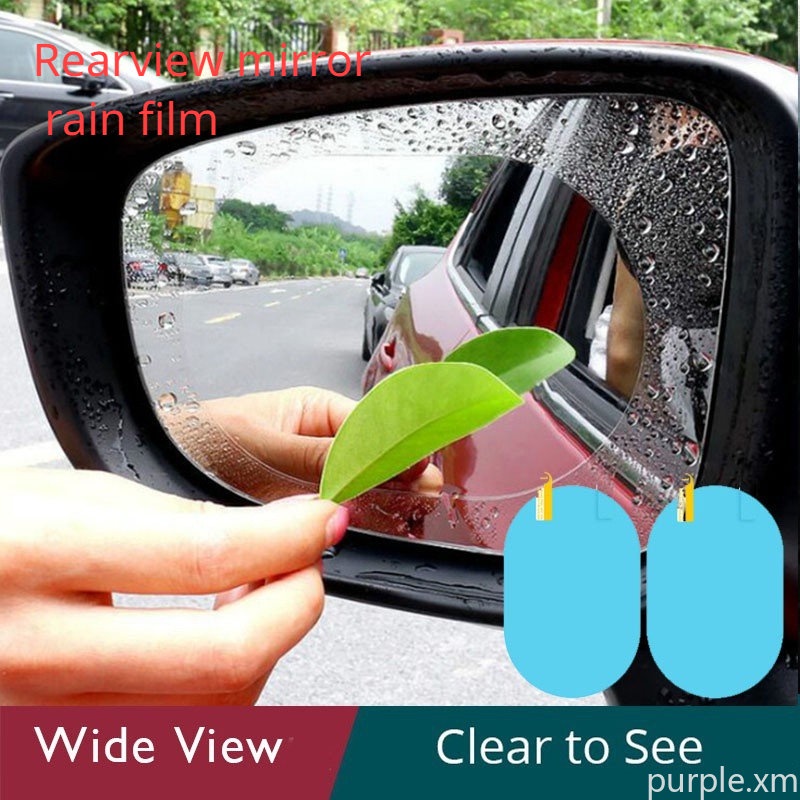 [Stock] 2 car rearview mirror rain film Car window mirror light mirror