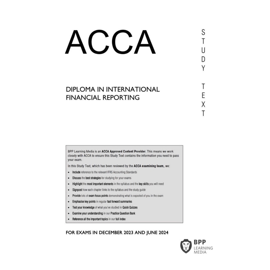 [COMB BIND] 2024 DIPLOMA IN INTERNATIONAL FINANCIAL REPORING TEXTBOOK ...