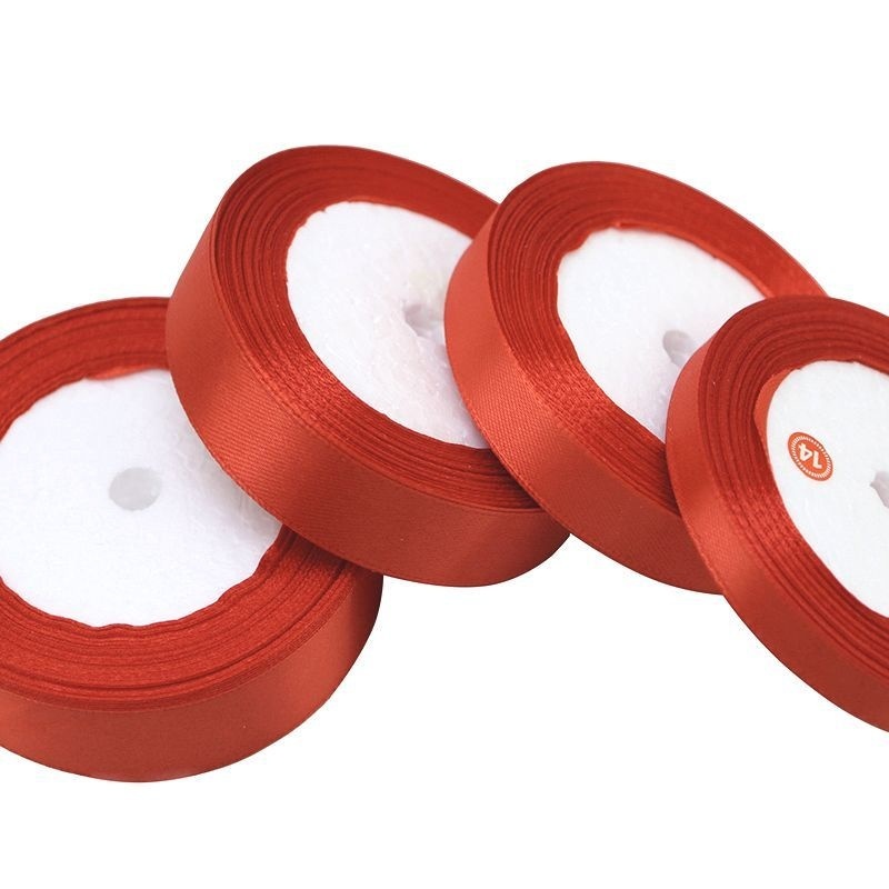 (22m/roll) Red Ribbons Of Various Widths Party Decorations Wedding ...