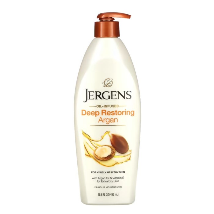 Jergens Deep Restoring Argan Oil Moisturizing Body Lotion, 16.8 O