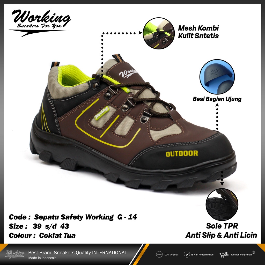 Original Iron Toe Safety Shoes Factory Work Shoes Shopee Malaysia