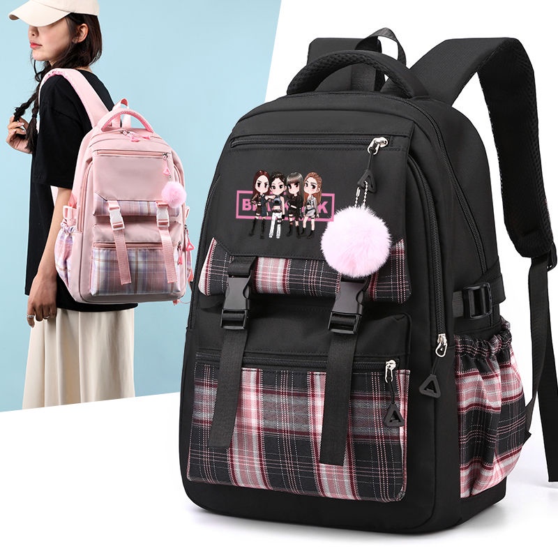 Blackpink Merchandise Backpack Support Men Women Same Style Student Casual Computer Bag School Bag Large Capacity Bag Shopee Malaysia