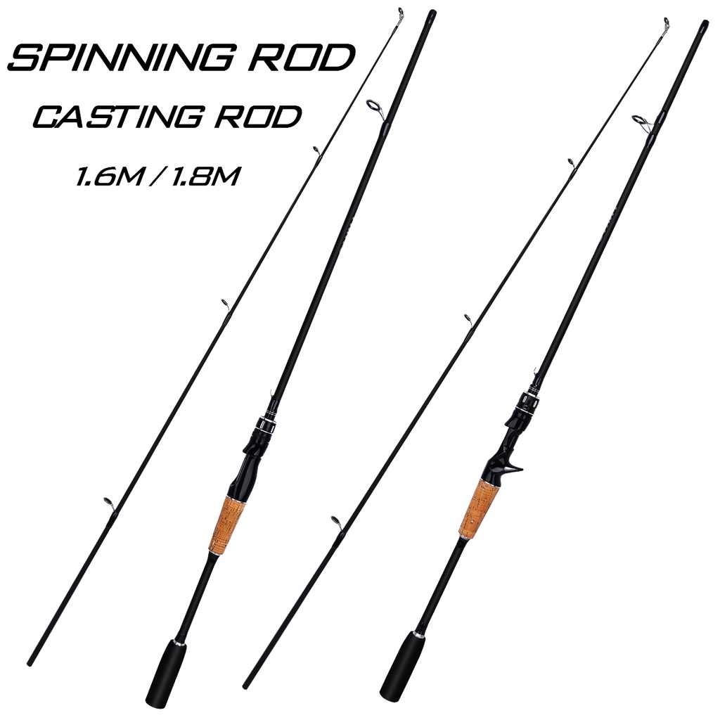 Fishing Rod 1.8-2.1m Spinning/Casting Fishing Rod Carbon Rod M