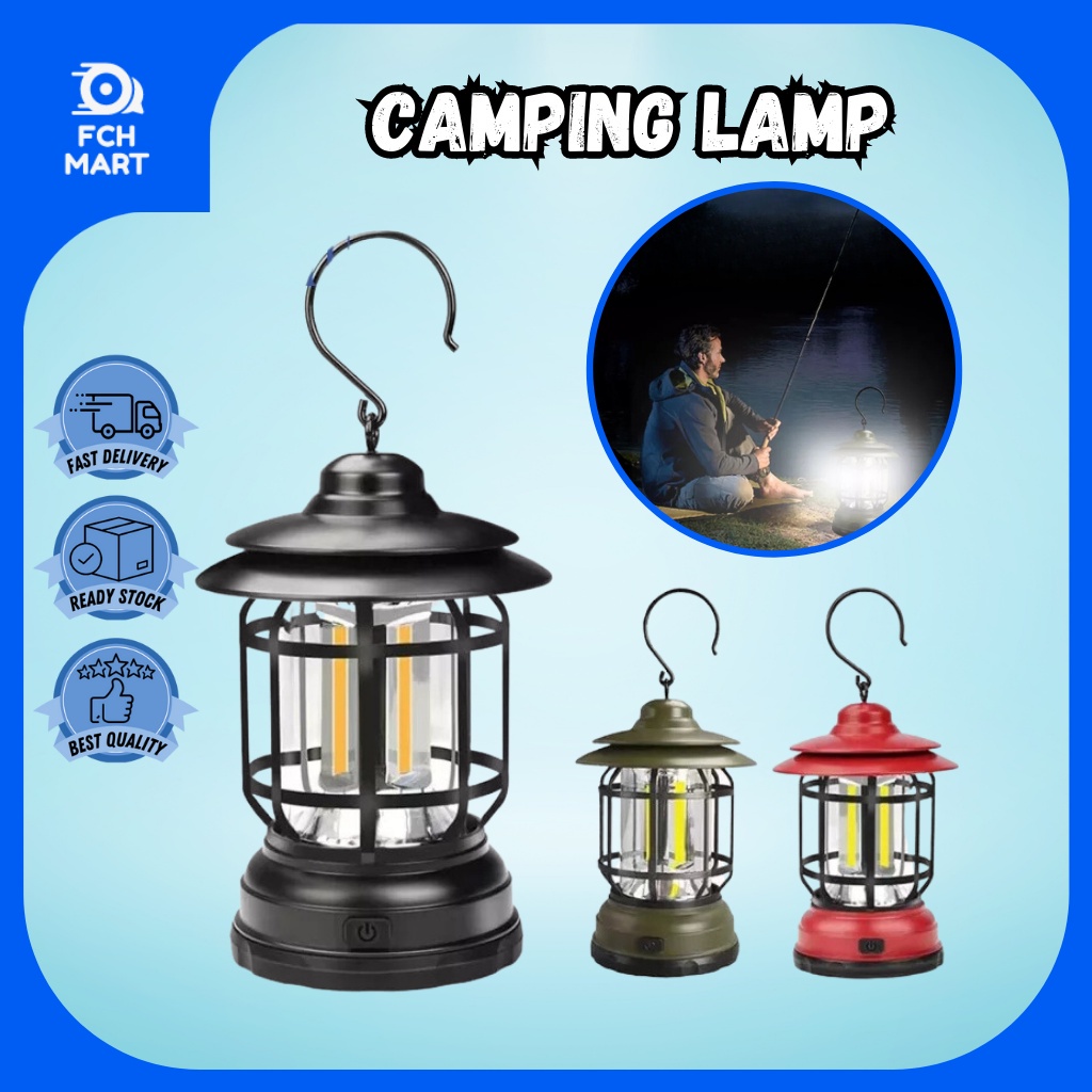 one portable led camping light featuring a hook design ideal