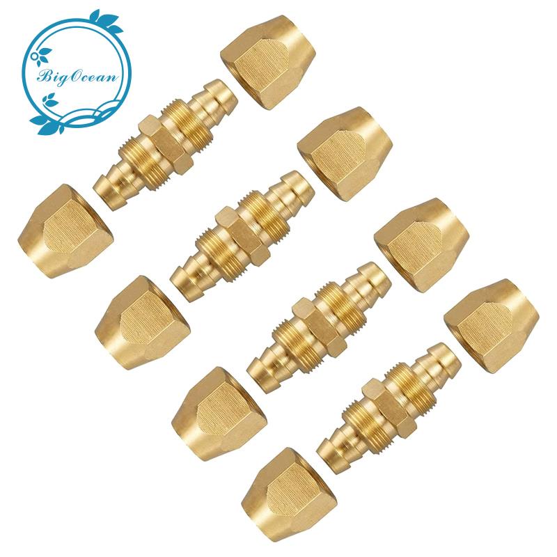 Air Hose Fittings Solid Brass Air Reusable Hose Splicer Brass Air Hose