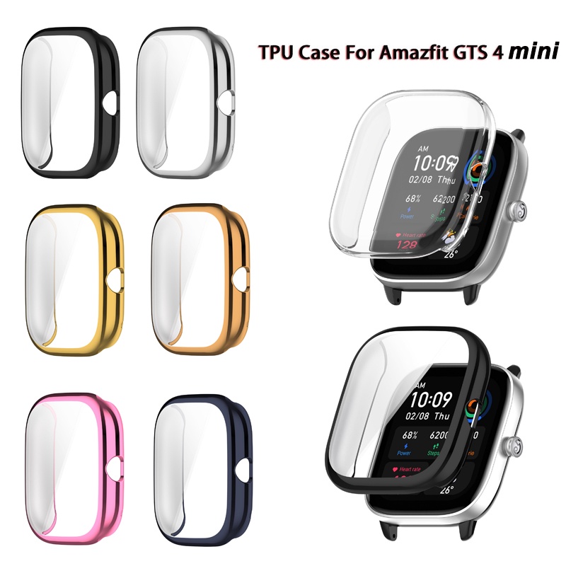 Housse Protectrice TPU Pour écran De Montre Amazfit GTS4 Mini - Transparente Et Souple