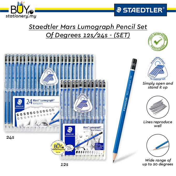 Staedtler Mars Lumograph Pencil Set of 12