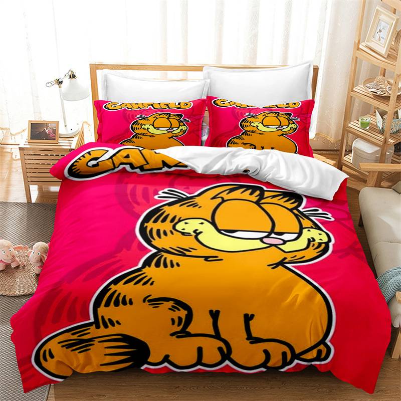 23 The Garfield Show 3in1 Bedding Set Bed Sheet Quilt Cover Pillowcase ...