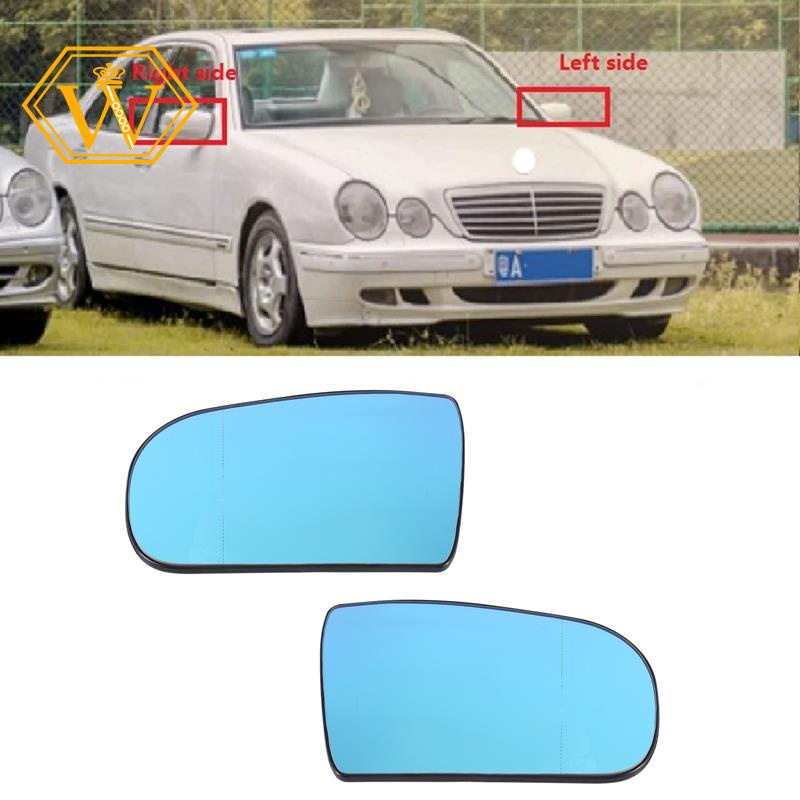 1 Pair Side Door Rearview Mirror Glass Heated with Backing Plate for