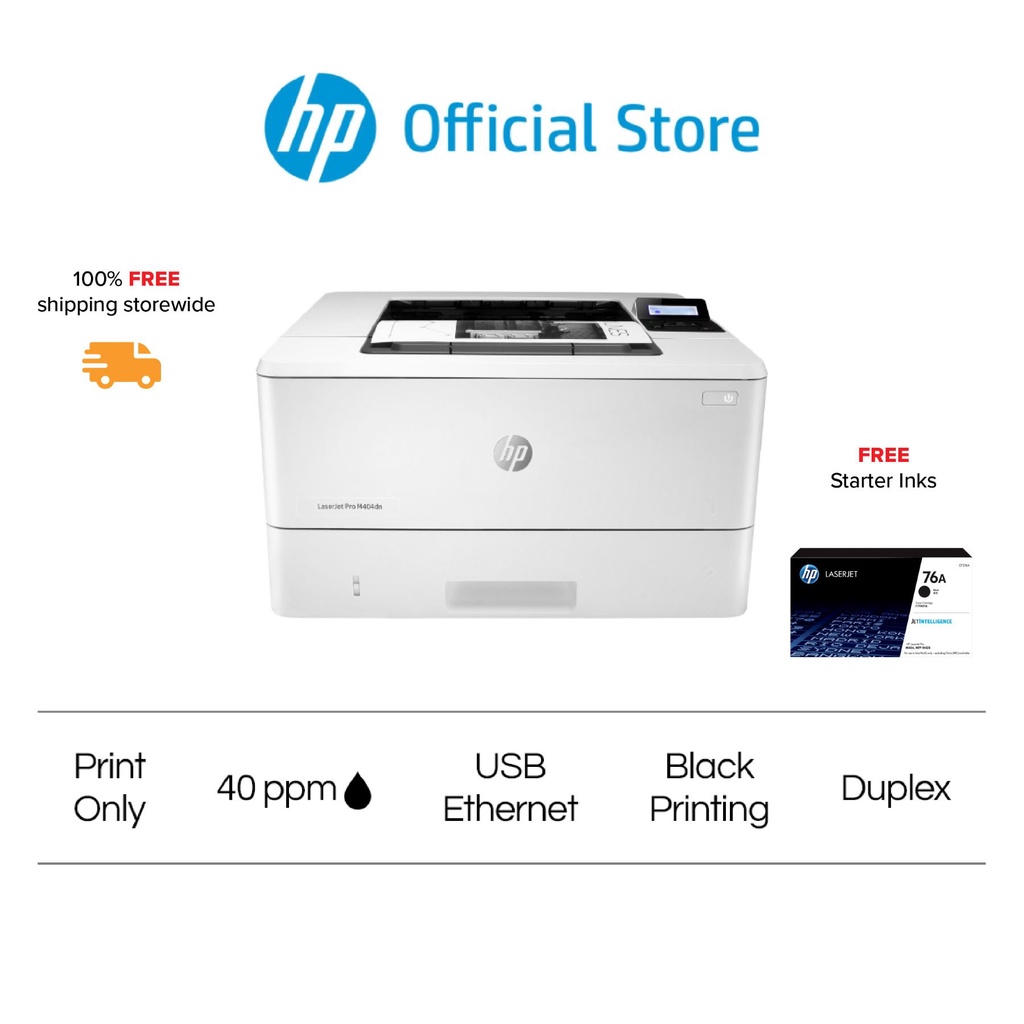 HP LaserJet Pro Printer M404dn Black & white Printer Duplex A4