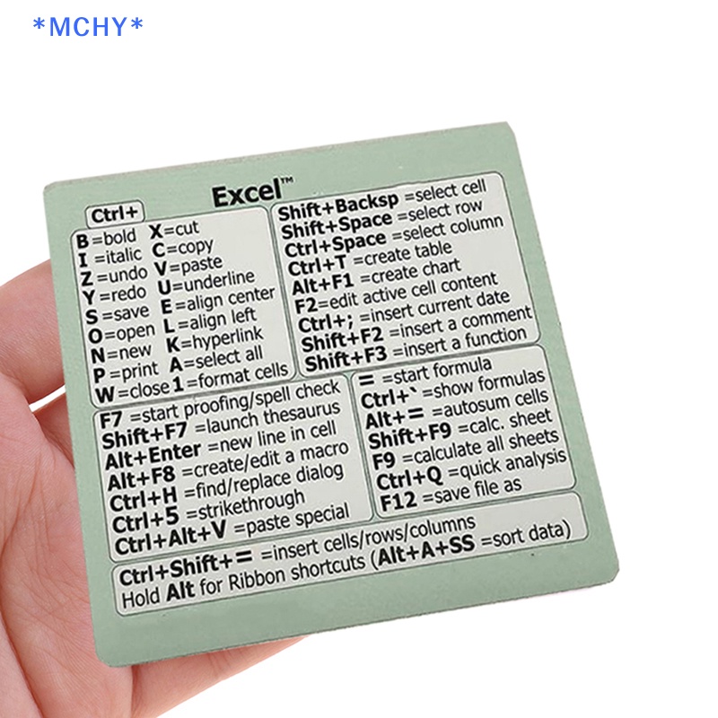 MCHY> 1Pc Reference Keyboard Shortcut Sticker Adhesive For PC Laptop ...