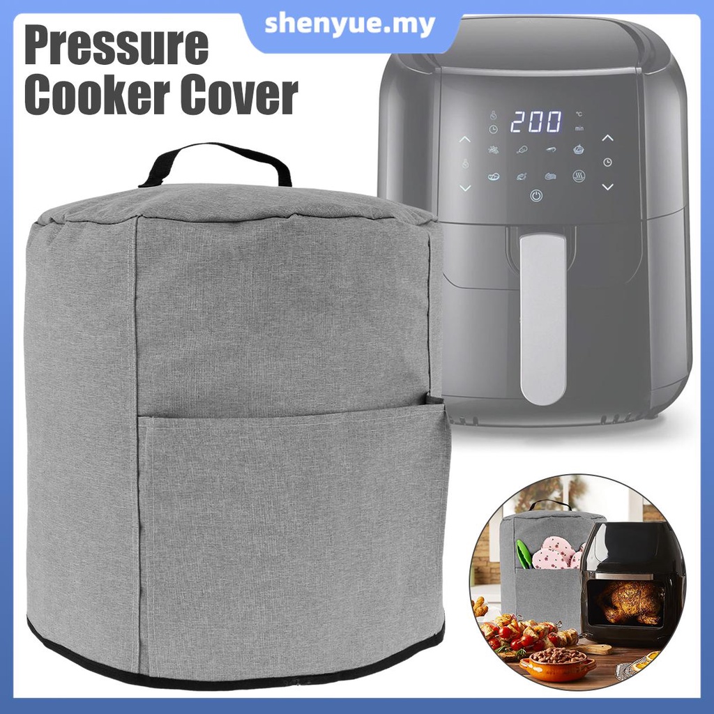 Air Fryer Dust Cover with Handle and Storage Pocket Reusable Oxford