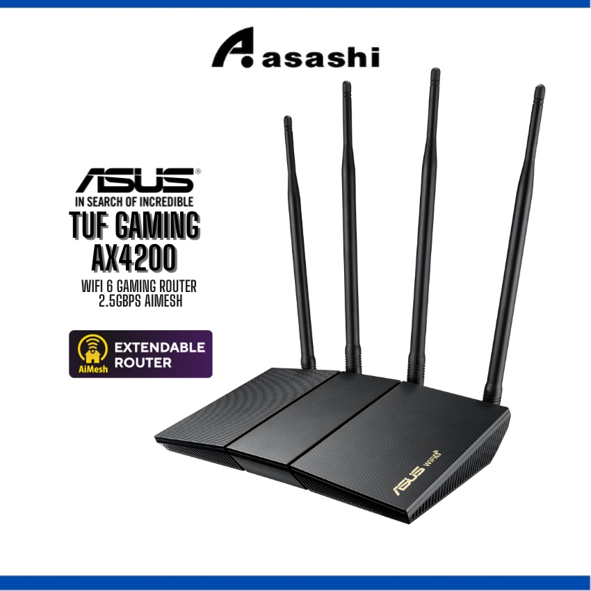 ASUS WiFi 6 High Power Router RTAX1800HP Strong Signal Booster