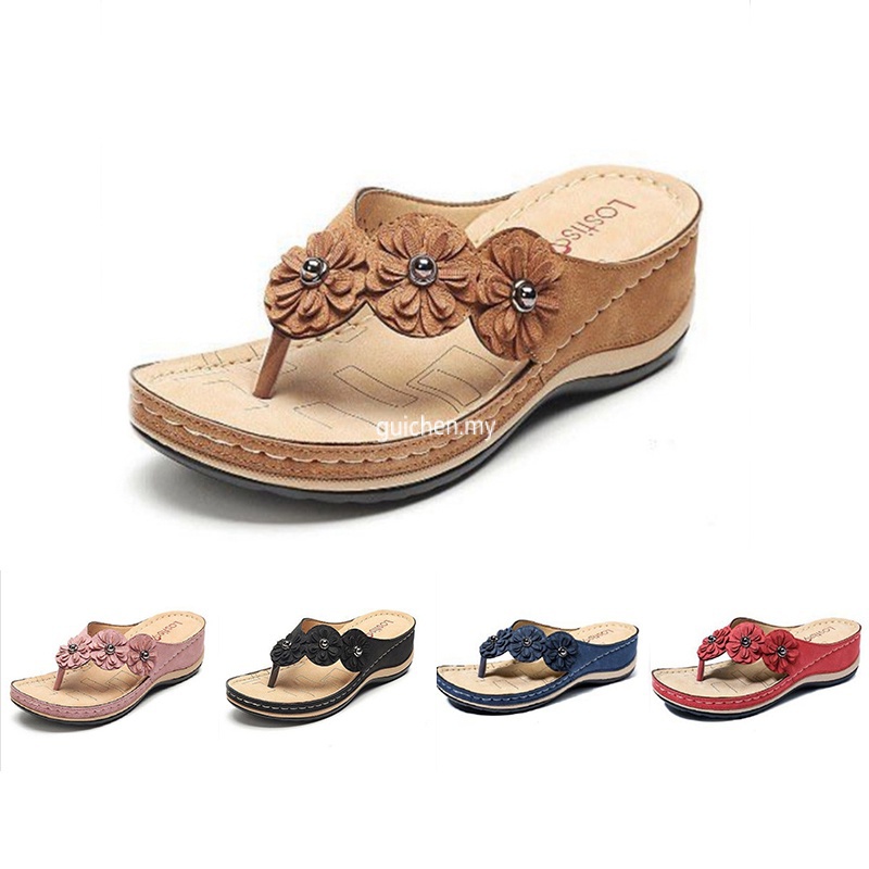 Sandals Women Indoor Comfort Plus Size Selipar Bata Perempuan Wanita ...