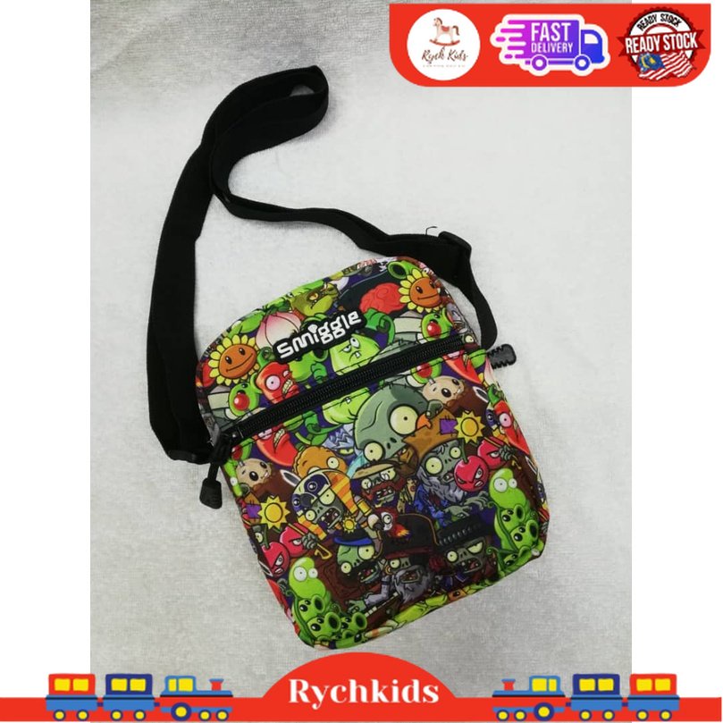 Smiggle Sling bag Cartoon Sling Bag Frozen Pony Spiderman Ali Sling Bag Cross Body Shoulder Bags Messenger Beg Kanak Shopee Malaysia