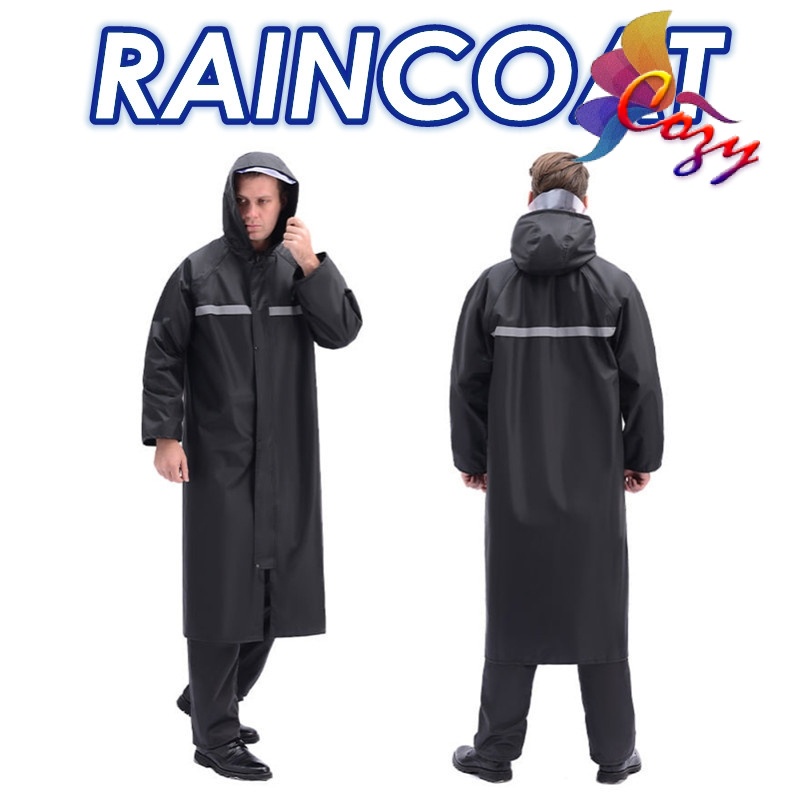 DOUBLE LAYER DESIGN PCV RAINCOAT RAINJACKET Rainsuit Motorcycle Bike