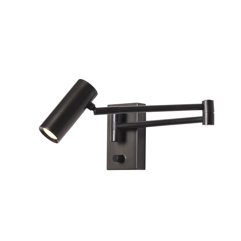 Modern Minimalist LED Wall Lamp Bedroom Bedside Wall Lamp Rocker Retro Baohausi WiringFree