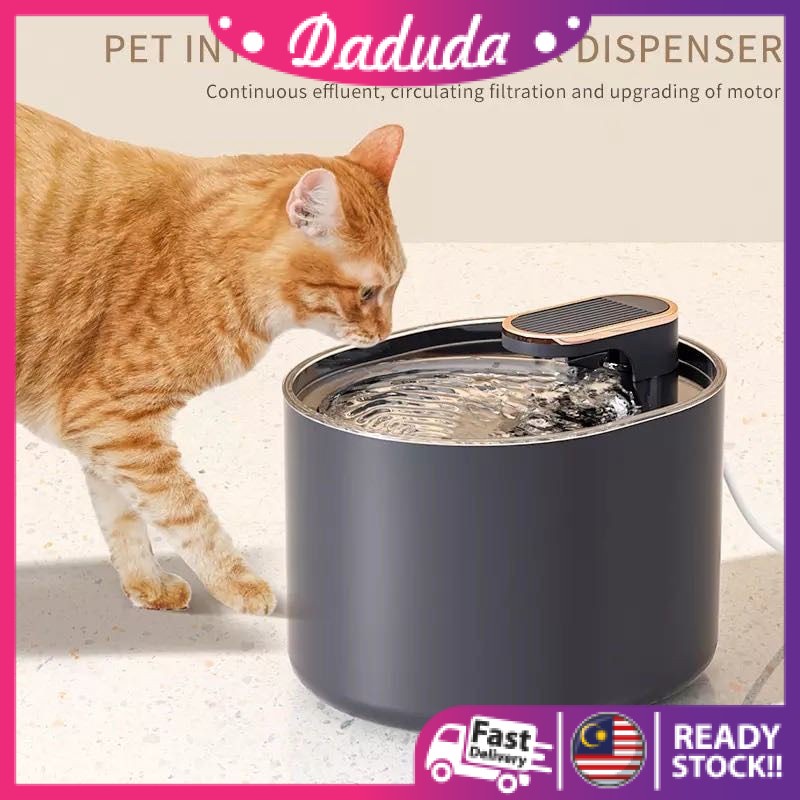 Cat Water Fountain 3L Automatic Cat Water Feeder Bekas Minuman Kucing