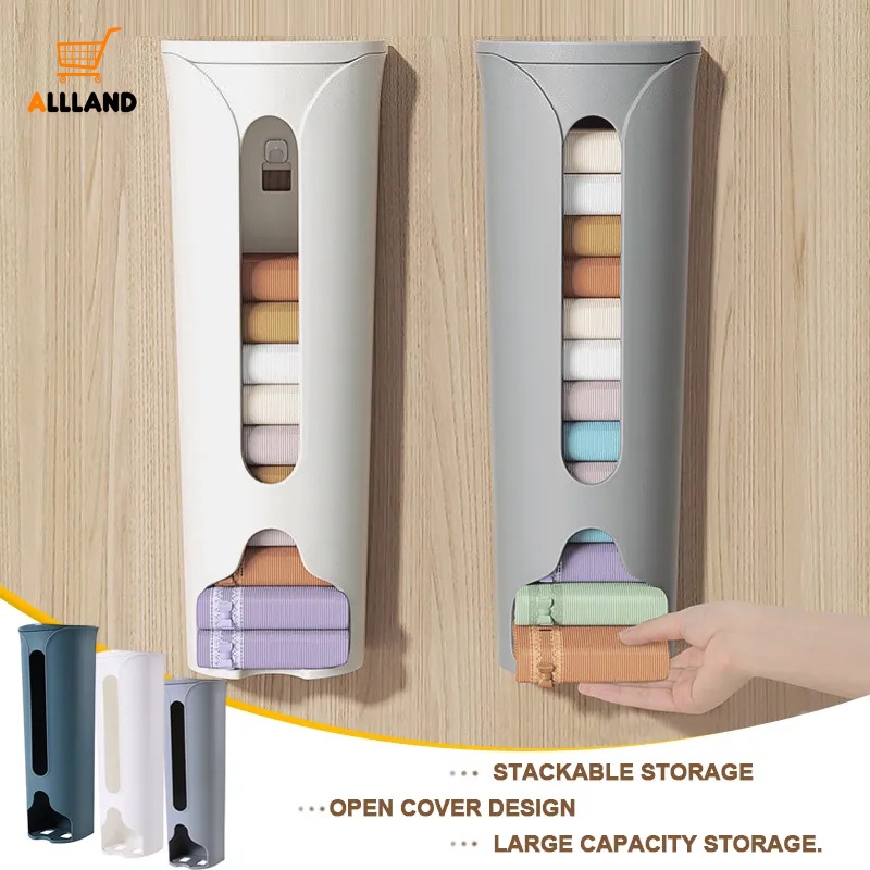 Creative Wall Mounted Extractable Underwear Storage Box/ Wardrobe Self ...