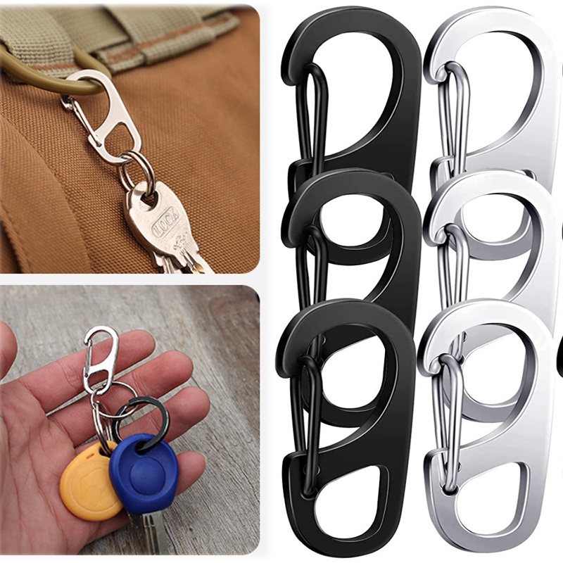 [ Featured ] Mini Key Buckle Hooks Stainless Steel Keychain Buckle ...