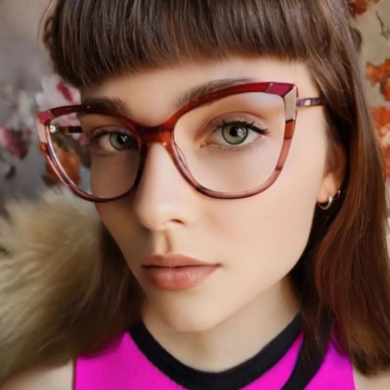 Fashion Sexy Women Cat Eye Reading Glasses Retro Glasses Frame With ...