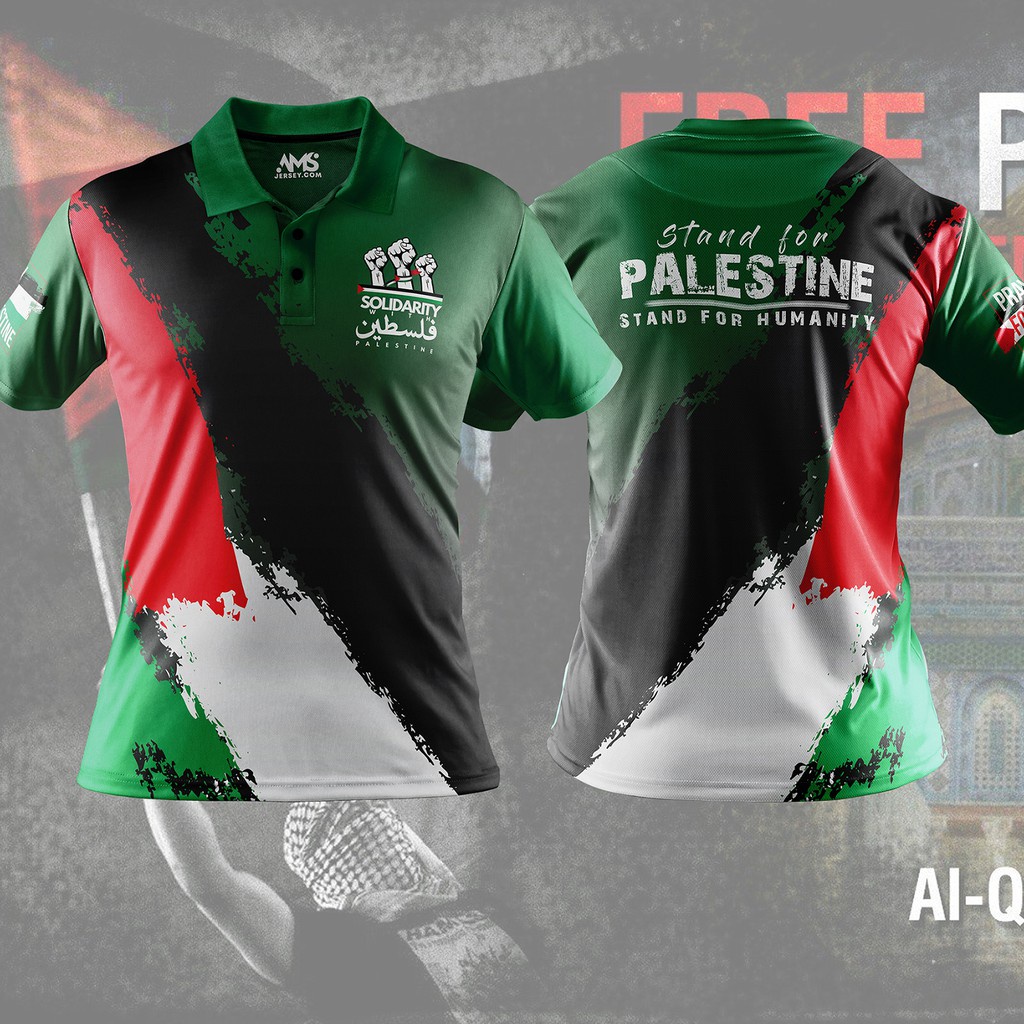 READY STOCK - SOLIDARITY WITH PALESTINE T-SHIRT PALESTIN TEE SAVE