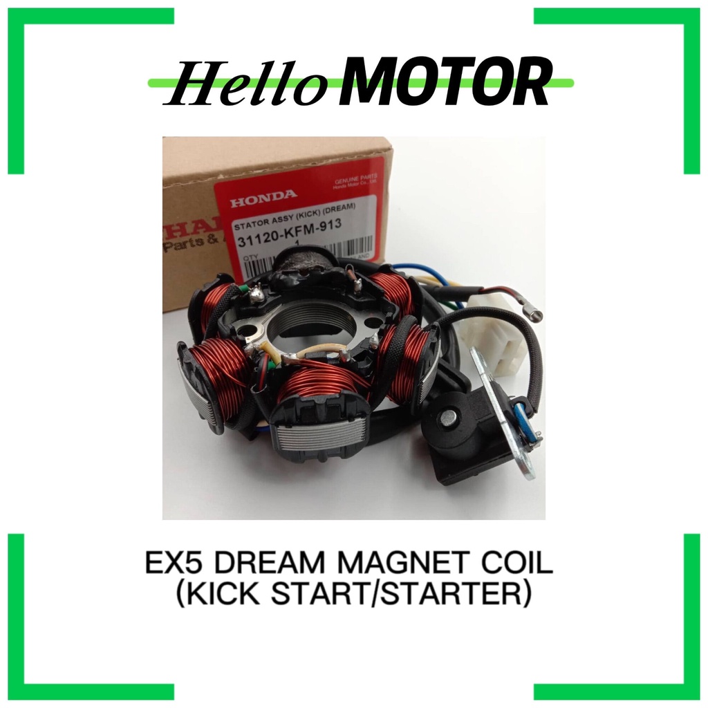 OEM HONDA EX5 DREAM KICK START WAVE100 W100 COIL STARTER COIL