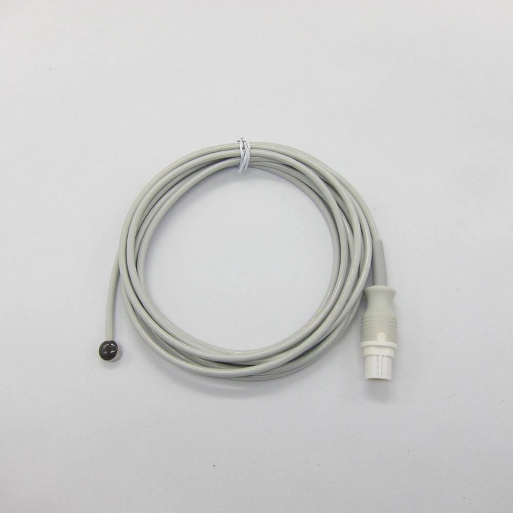 Reusable Medical Temp Probe Durable Temperature Sensor Mono Plug For