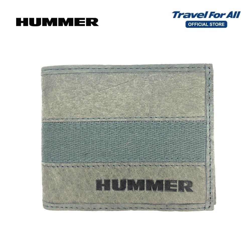 HUMMER Dark Grey Leather Wallet | Shopee Malaysia