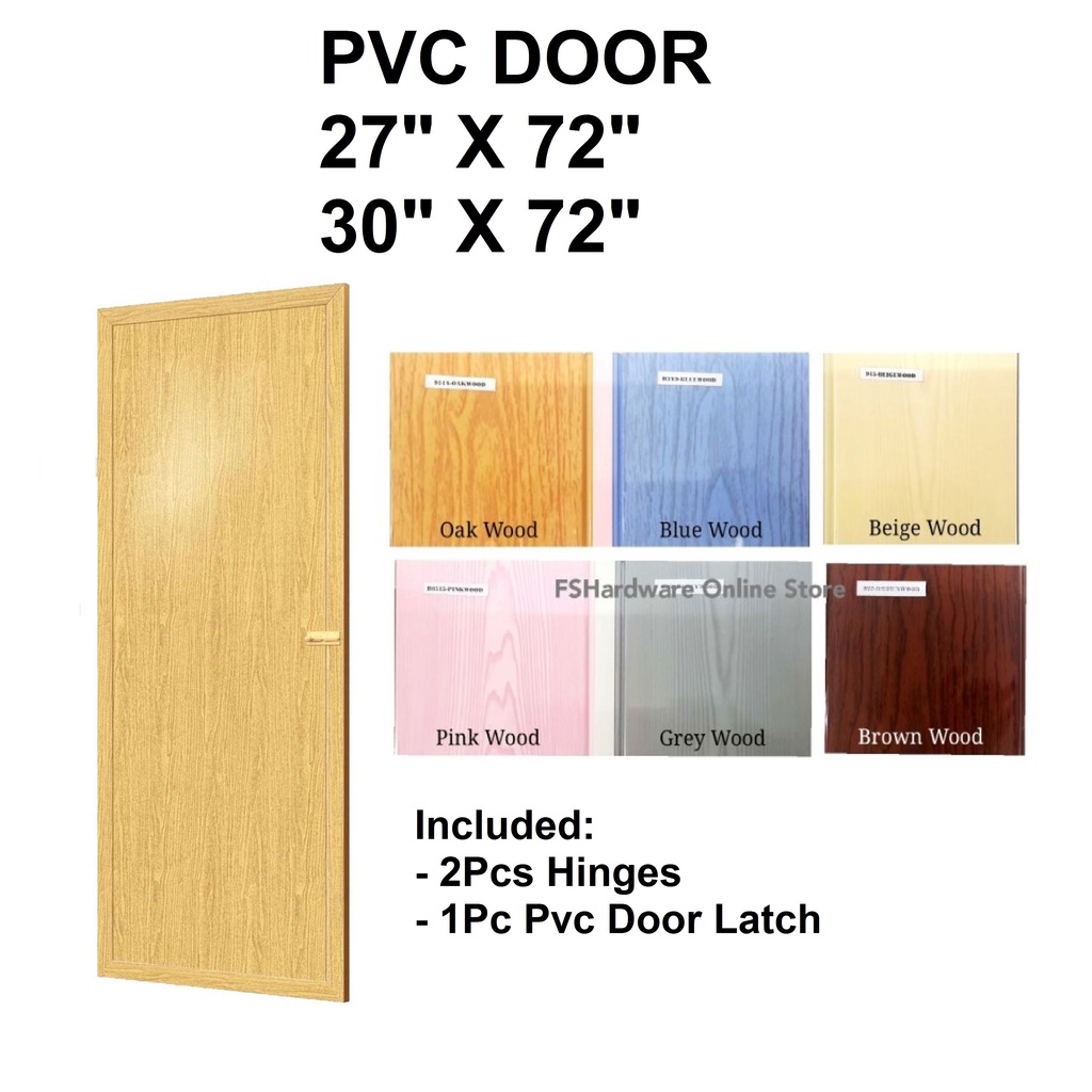 27" x 72' & 30" x 72" Toilet PVC Door Shopee Malaysia