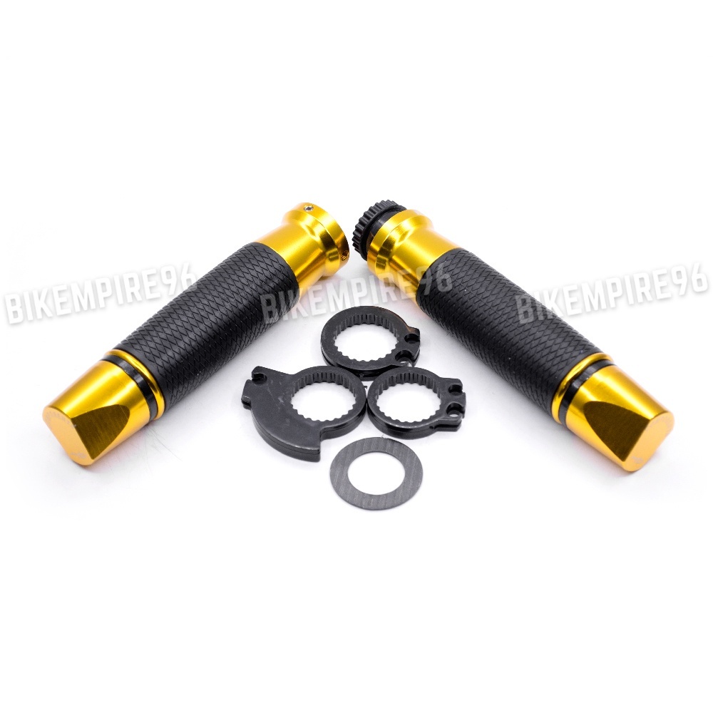Universal Motorcycle Handle Throttle Grip (Bar End Capped) Motorcycle ...