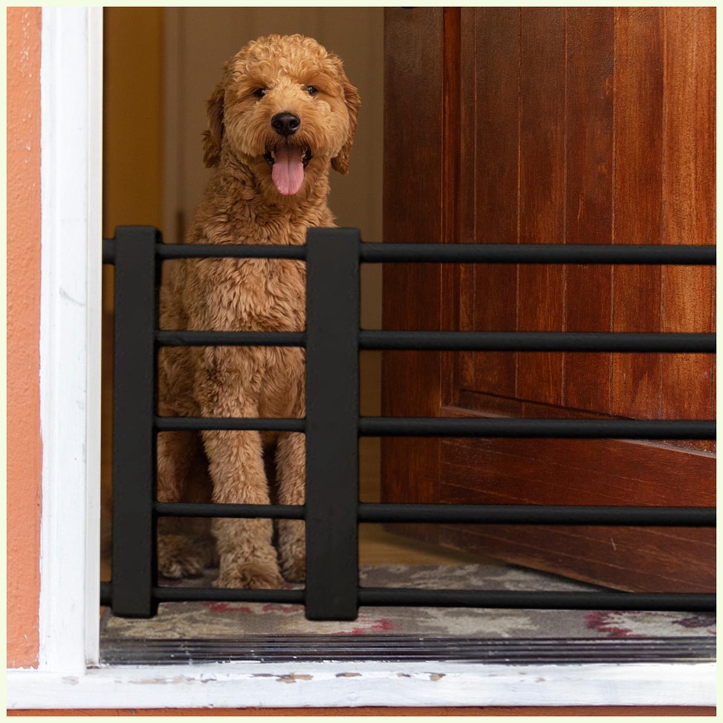 standing Dog Gates Retractable Punch Pet Fence Barrier Household ...