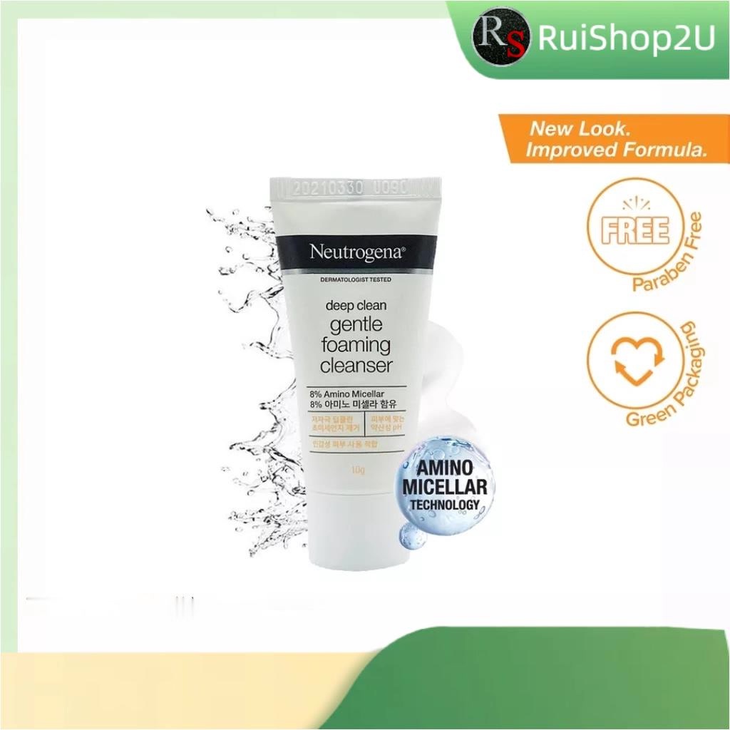NEUTROGENA Deep Clean Gentle Foaming Cleanser/Micellar gel 10g