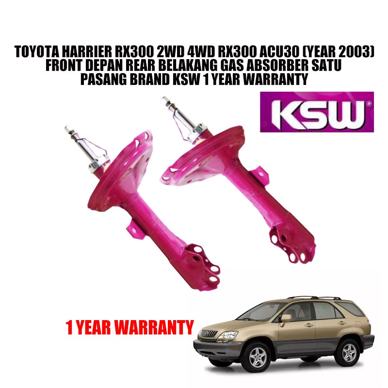 TOYOTA HARRIER RX300 2WD 4WD RX300 ACU30 (YEAR 2003) FRONT DEPAN REAR ...