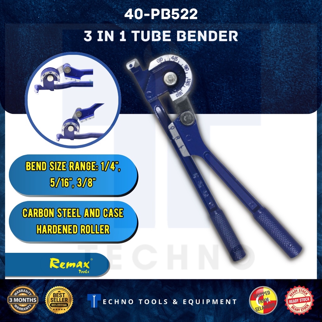 REMAX 40PB522 180 Degree Pipe Bending Tool Heavy Duty Tube Bender