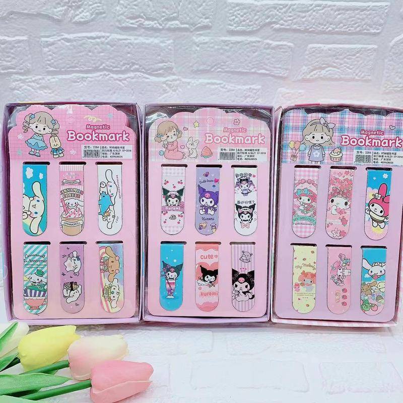 4 styles Sanrio Cinnamoroll Mymelody Kuromi Cartoon Bookmarks