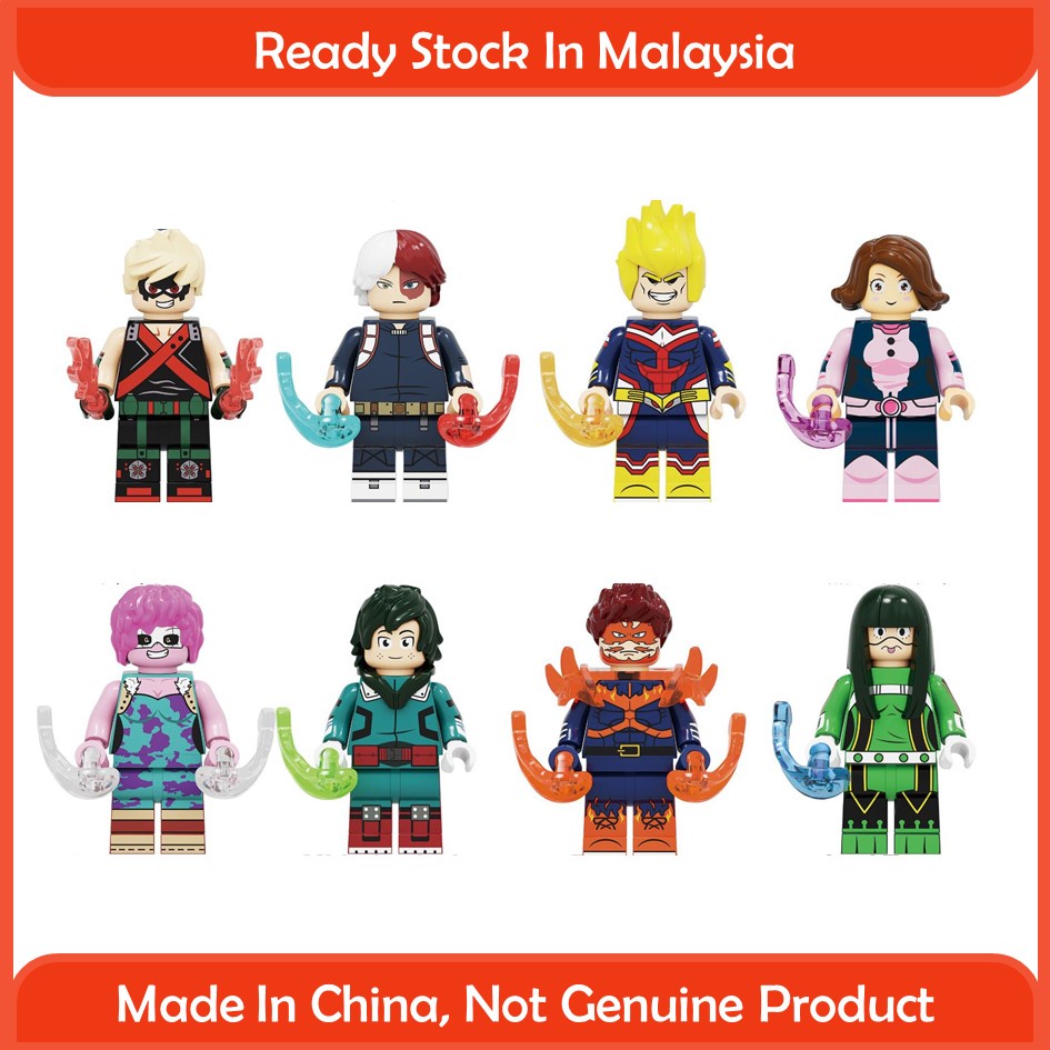 My Hero Academia Lego Mini Figure Building Block Collection KF6116 Shopee Malaysia