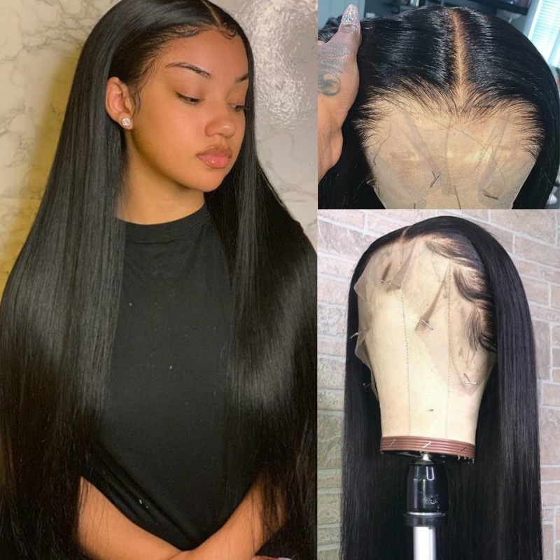 Wig Women's Split Long Straight Hair African Fashion Wig Headcover Shopee Malaysia