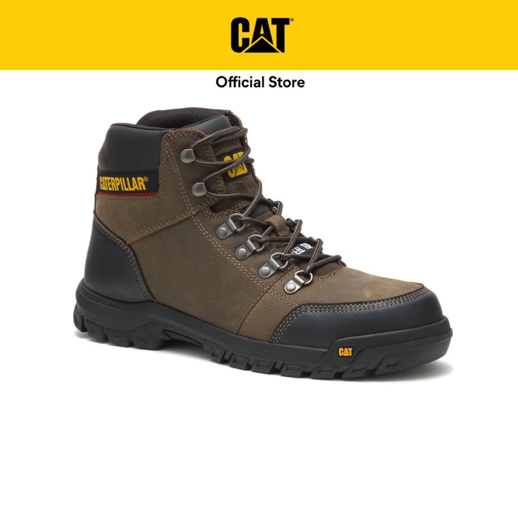 Caterpillar Men's Outline Steel Toe Work Boot Dark Gull Grey (P90802) Safety Shoes Work