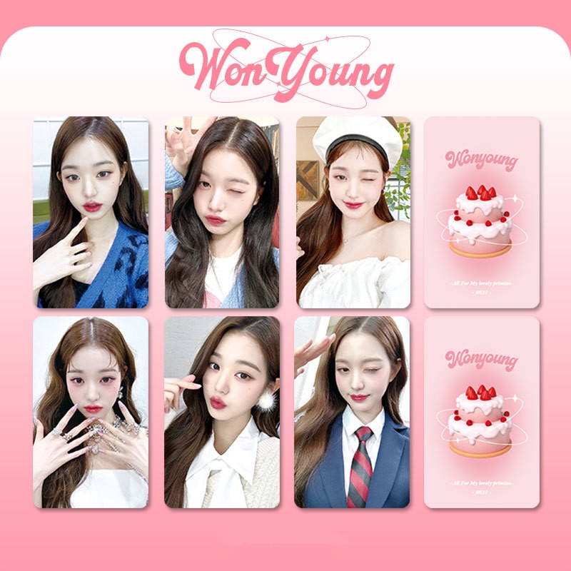 6-7pcs/set IVE Exquisite Photocards LIZ REI LEESEO WONYOUNG YUJIN GAEUL ...